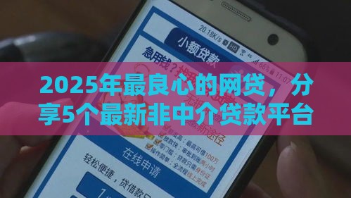 2025年最良心的网贷，分享5个最新非中介贷款平台