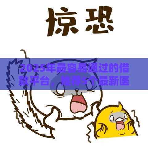 2025年最容易通过的借款平台，推荐5个最新医美贷款平台