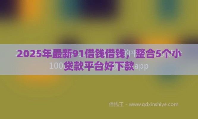 2025年最新91借钱借钱，整合5个小贷款平台好下款