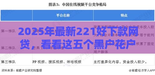 2025年最新221好下款网贷，看看这五个黑户花户借款必下口子2025