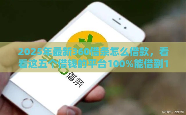 2025年最新360借条怎么借款，看看这五个借钱的平台100%能借到18周岁