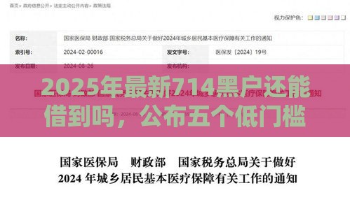 2025年最新714黑户还能借到吗，公布五个低门槛贷款平台