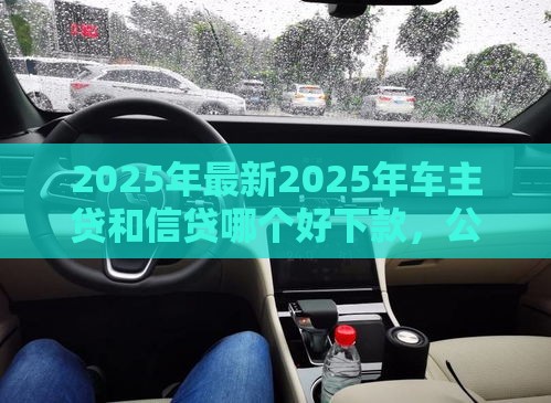 2025年最新2025年车主贷和信贷哪个好下款，公布5个人体器官贷款平台