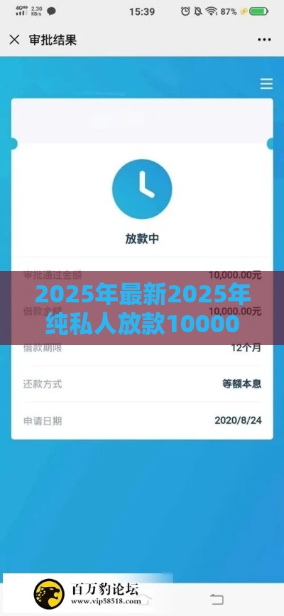 2025年最新2025年纯私人放款10000联系的口子，整合五个有没有当前逾期能下款的口子