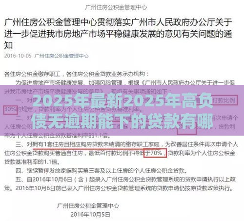 2025年最新2025年高负债无逾期能下的贷款有哪些，推荐五个学生小额贷款平台