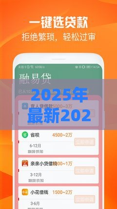 2025年最新2025年黑户下款的软件，整合五个贷款正规的平台