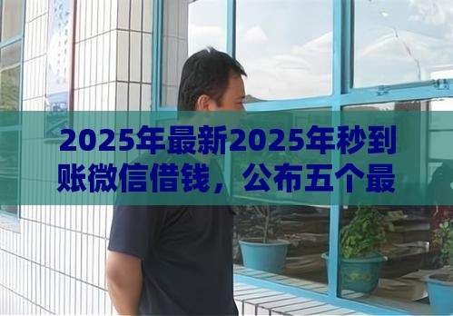 2025年最新2025年秒到账微信借钱，公布五个最容易通过的网贷平台