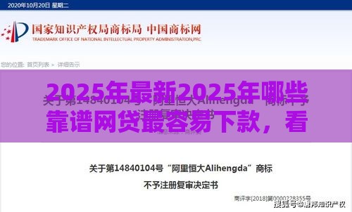 2025年最新2025年哪些靠谱网贷最容易下款，看看这5个贷款平台代理