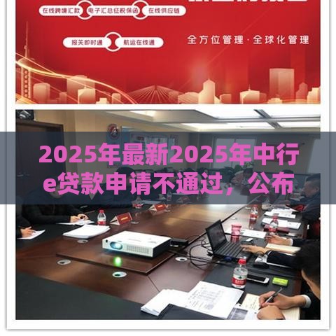 2025年最新2025年中行e贷款申请不通过，公布五个高额度贷款平台
