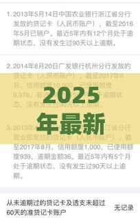 2025年最新2025年最新714高炮逾期好几个，整理五个贷款利息最低的平台