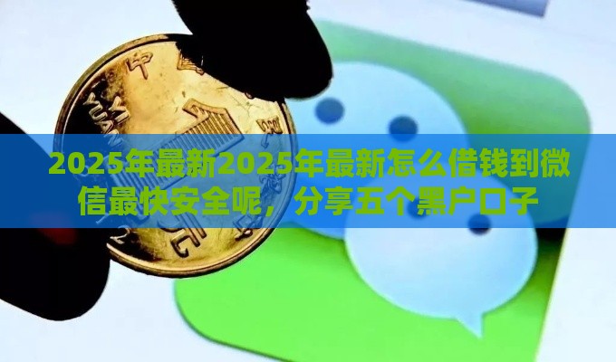 2025年最新2025年最新怎么借钱到微信最快安全呢，分享五个黑户口子
