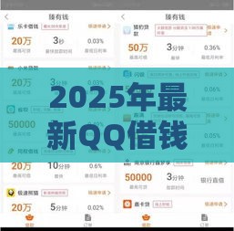 2025年最新QQ借钱短信，试试这5个杭银消金是什么贷款平台