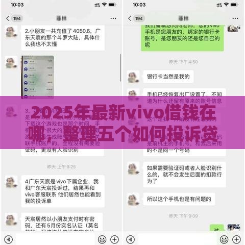 2025年最新vivo借钱在哪，整理五个如何投诉贷款平台