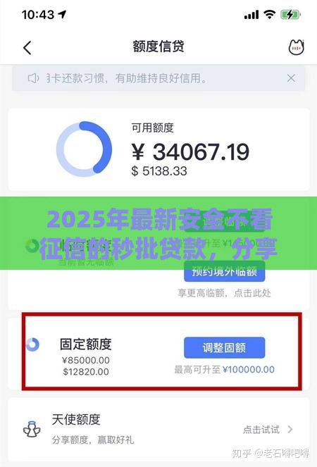 2025年最新安全不看征信的秒批贷款，分享5个贷款网络平台