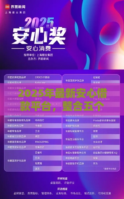 2025年最新安心借款平台，整合五个互联网金融网贷平台