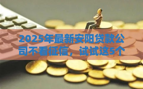 2025年最新安阳贷款公司不看征信,试试这5个征信花了还可以借钱的平台 2025年最新安阳贷款公司不看征信,试试这5个征信花了还可以借钱的平台