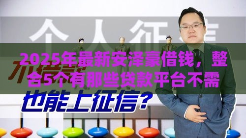 2025年最新安泽豪借钱，整合5个有那些贷款平台不需要看征信