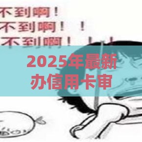 2025年最新办信用卡审核不通过，梳理五个17周岁贷款平台