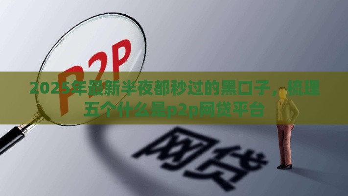 2025年最新半夜都秒过的黑口子，梳理五个什么是p2p网贷平台