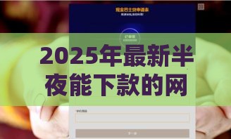 2025年最新半夜能下款的网贷，整合5个贷款正规平台