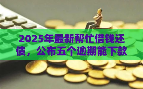 2025年最新帮忙借钱还债，公布五个逾期能下款的平台