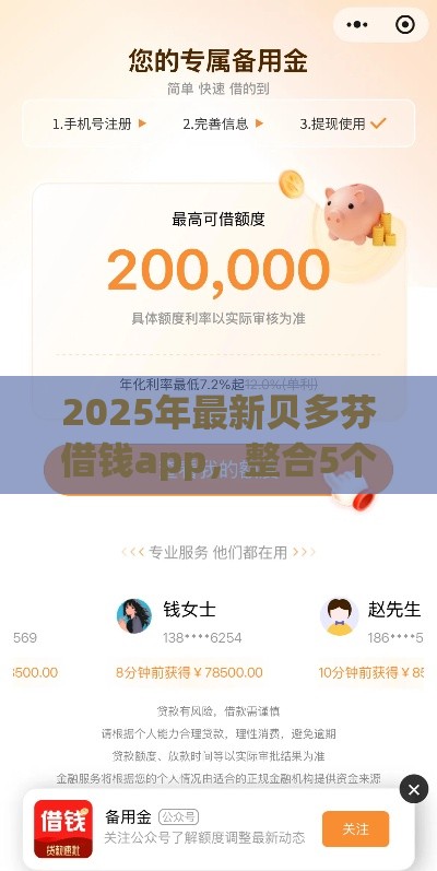2025年最新贝多芬借钱app，整合5个免费贷款平台