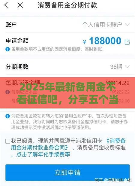 2025年最新备用金不看征信吧，分享五个当前逾期借钱100%能借到平台