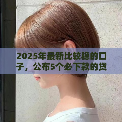 2025年最新比较稳的口子，公布5个必下款的贷款平台
