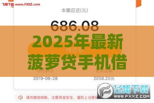 2025年最新菠萝贷手机借钱，分享5个贷款加盟平台