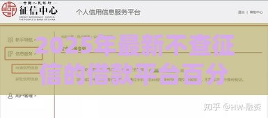 2025年最新不查征信的借款平台百分百通过20岁，整合5个借钱的正规平台