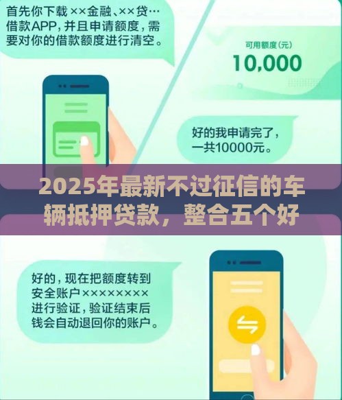 2025年最新不过征信的车辆抵押贷款，整合五个好一点的网贷平台