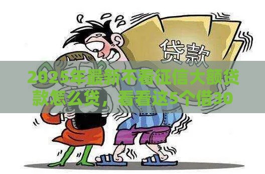 2025年最新不看征信大额贷款怎么贷,看看这5个借300块钱用什么软件 2025年最新不看征信大额贷款怎么贷,看看这5个借300块钱用什么软件