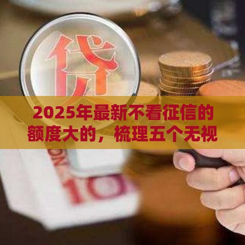 2025年最新不看征信的额度大的，梳理五个无视一切包下款的口子
