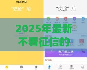 2025年最新不看征信的能贷78万的app：试试这五个2025热门平台最好借钱