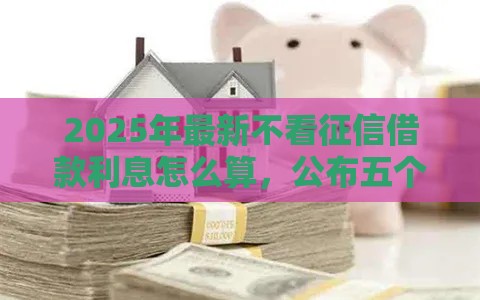 2025年最新不看征信借款利息怎么算，公布五个平台贷款正规