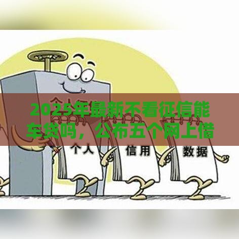 2025年最新不看征信能车贷吗，公布五个网上借钱安全可靠的平台