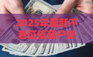 2025年最新不看征信商户贷，推荐五个黑户借款必下口子2025