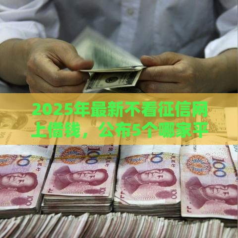 2025年最新不看征信网上借钱，公布5个哪家平台黑户可以借钱
