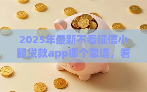 2025年最新不看征信小额贷款app哪个靠谱，看看这5个贷款平台都