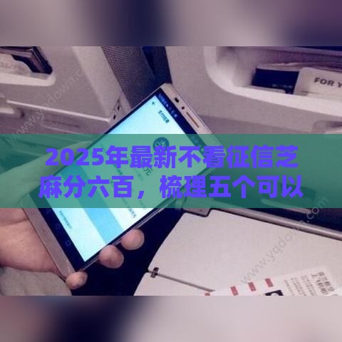 2025年最新不看征信芝麻分六百，梳理五个可以借钱的平台