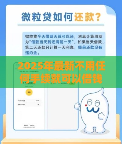 2025年最新不用任何手续就可以借钱的应用，梳理5个有借款平台好借钱