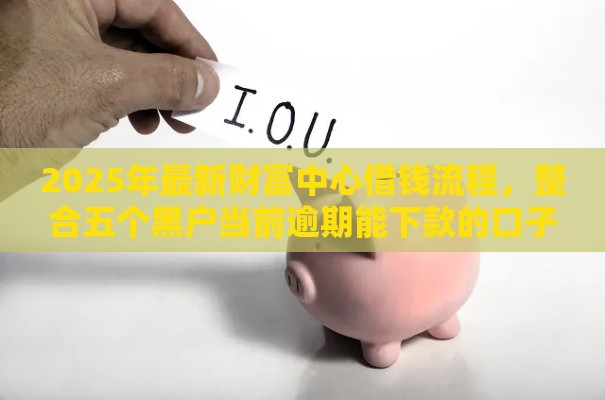 2025年最新财富中心借钱流程，整合五个黑户当前逾期能下款的口子