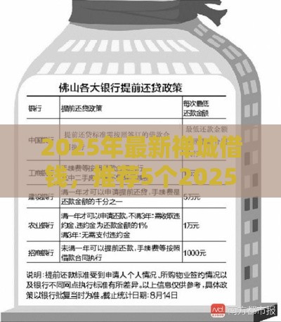 2025年最新禅城借钱，推荐5个2025有呆账能下款的口子