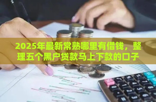 2025年最新常熟哪里有借钱，整理五个黑户贷款马上下款的口子