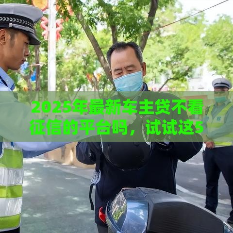 2025年最新车主贷不看征信的平台吗，试试这5个不审核征信的贷款平台