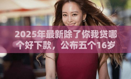 2025年最新除了你我贷哪个好下款，公布五个16岁能贷款的平台