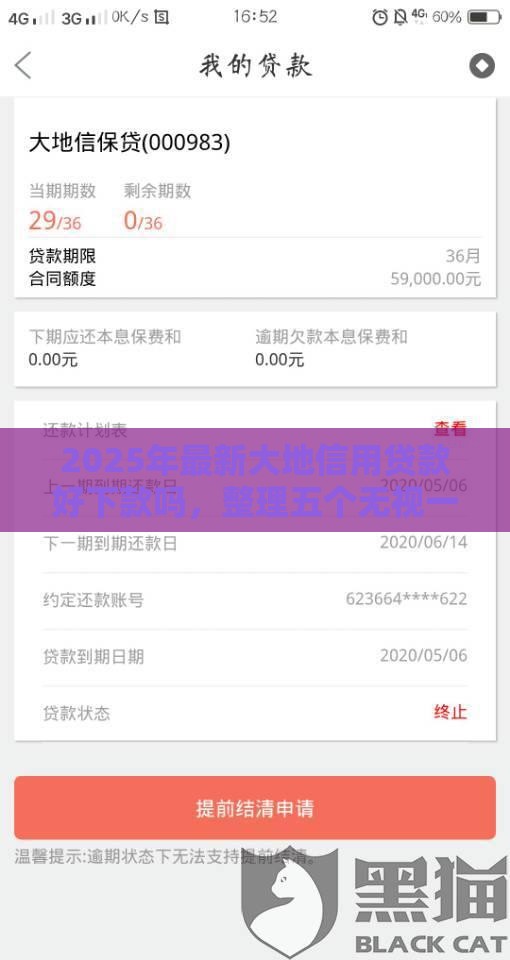 2025年最新大地信用贷款好下款吗，整理五个无视一切包下款的贷款口子