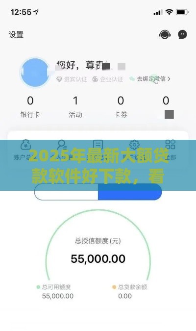 2025年最新大额贷款软件好下款，看看这5个逾期黑户最好下款的借钱平台