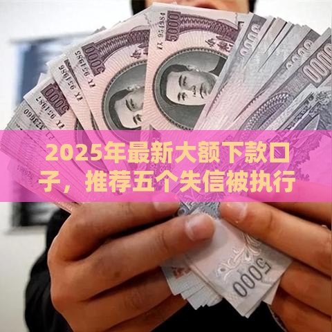 2025年最新大额下款口子，推荐五个失信被执行人可以贷款的平台