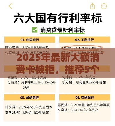 2025年最新大额消费卡被拒，推荐5个利率低的贷款平台
